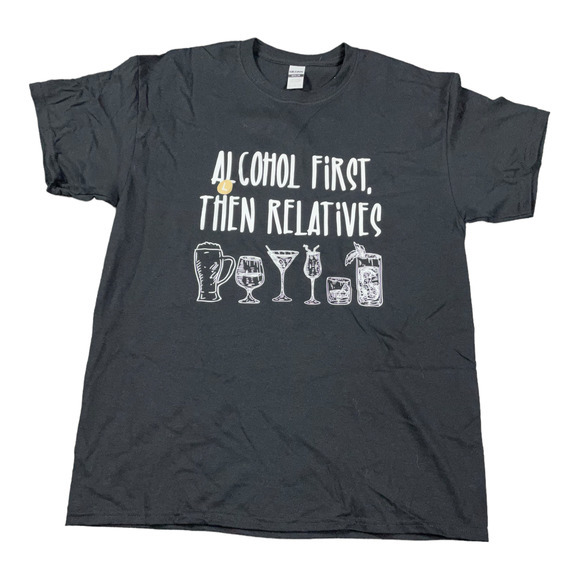 Custom Tshirt Black Size Large - Picture 1 of 4